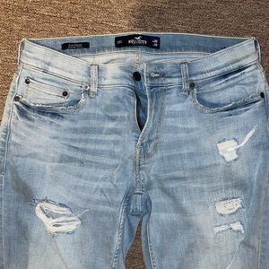 Hollister mens slim fit L 30” x W 30” ripped jeans